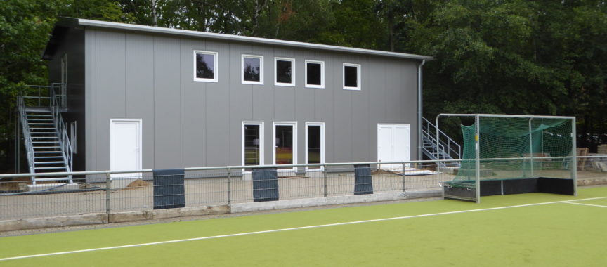 Das neue Athletikhaus vom Hockeyverein SV Bergstedt