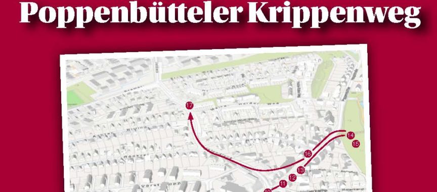 Karte vom Krippenweg in Sasel