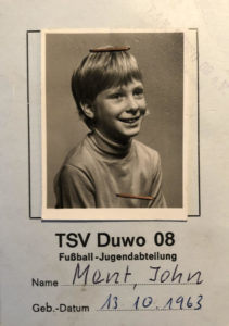 Spielerpass von John Ment beim TSV Duwo 08