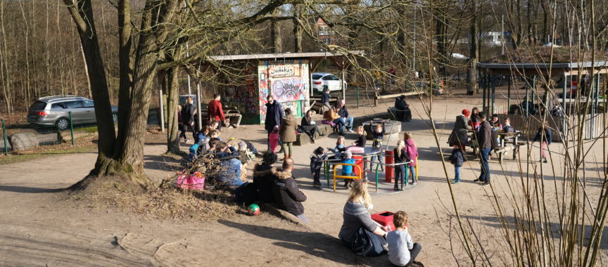 Der Spielplatz Schemannstraße ist beliebt. So oder ähnlich wird die Toilette aussehen