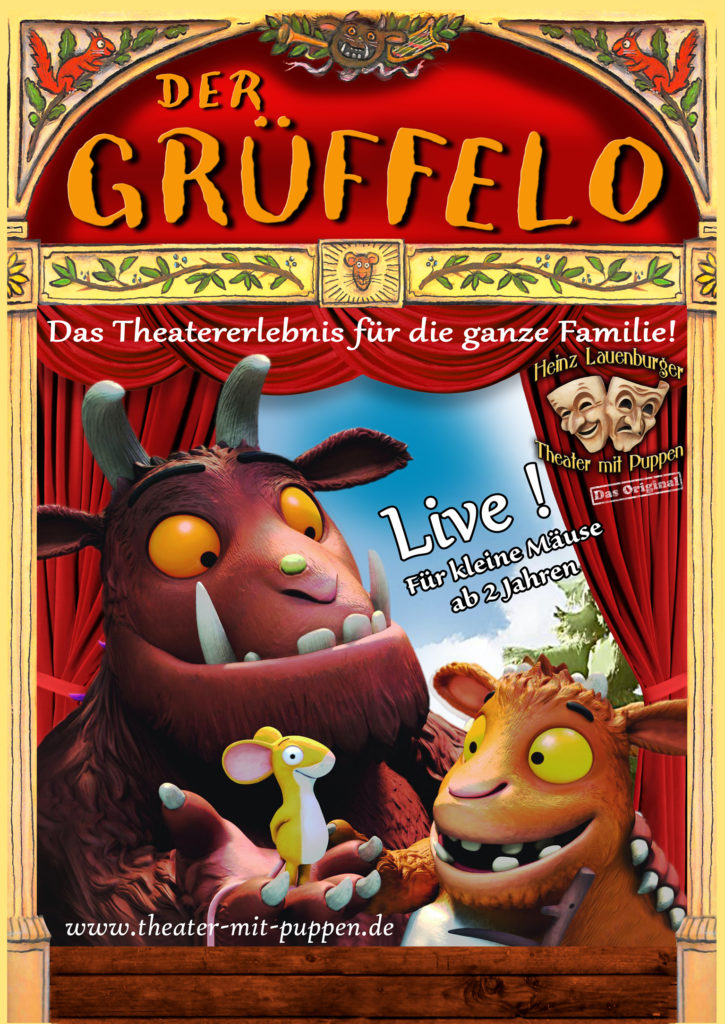 Grüffelo im Theater mit Puppen